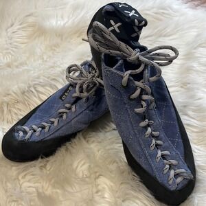FIVE TEN 5.10 Stealth C4 Rock Climbing Bouldering Shoes Blue Men Size 7.5